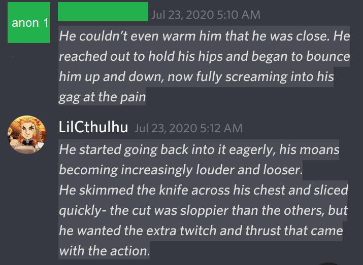 Sexually violent erp with anon 1