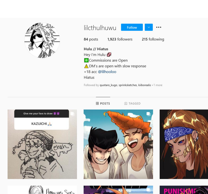 Advertisement still in old bio after conversation